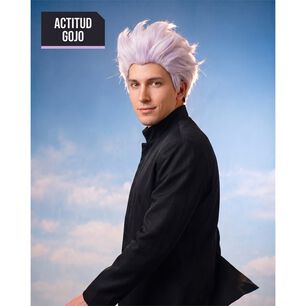 Peluca Saturo Gojo Cosplay Jujutsu