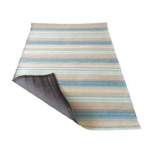 Alfombra Kelim Grande Turquesa