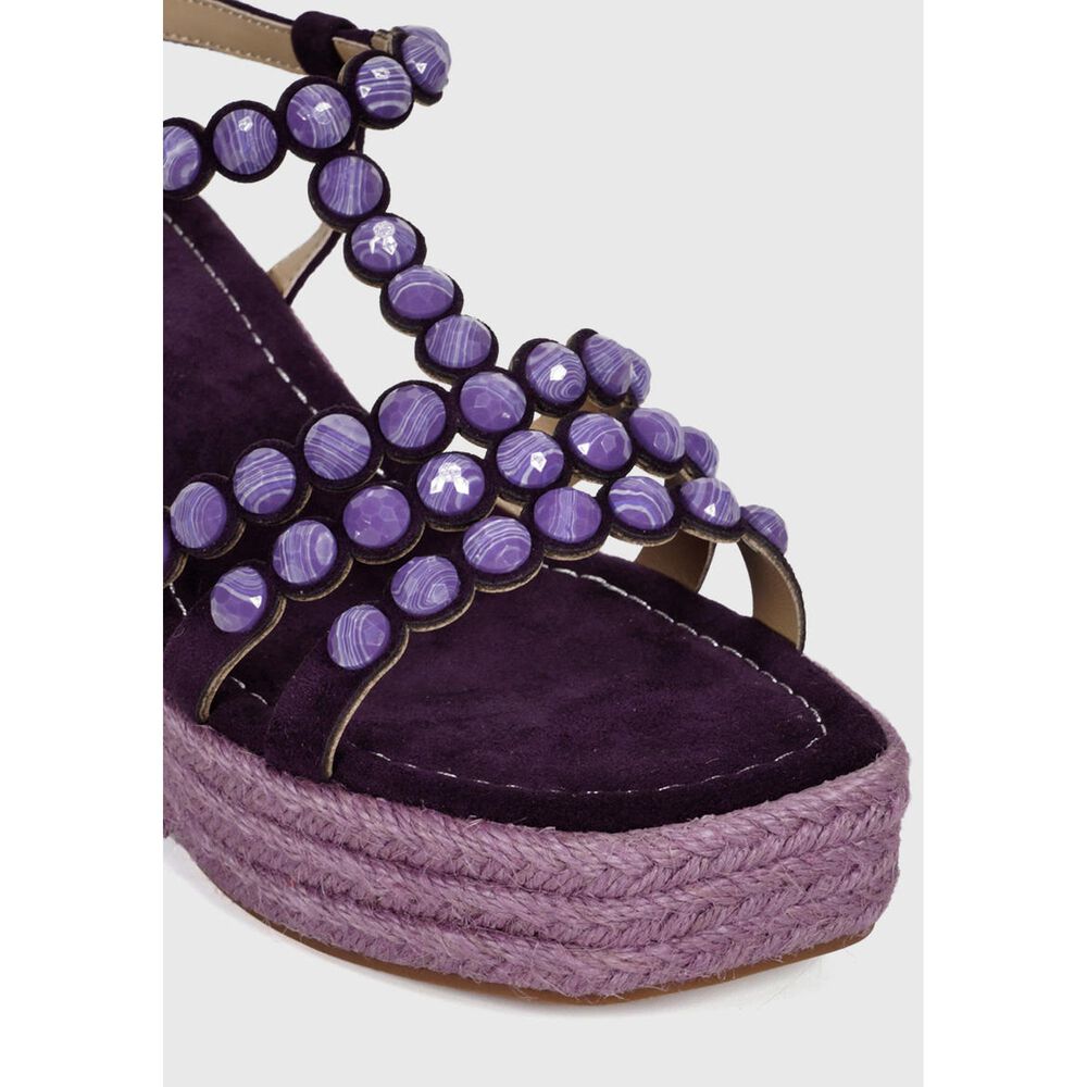 Sandalia Cuero Eunis Rojo image number 5.0