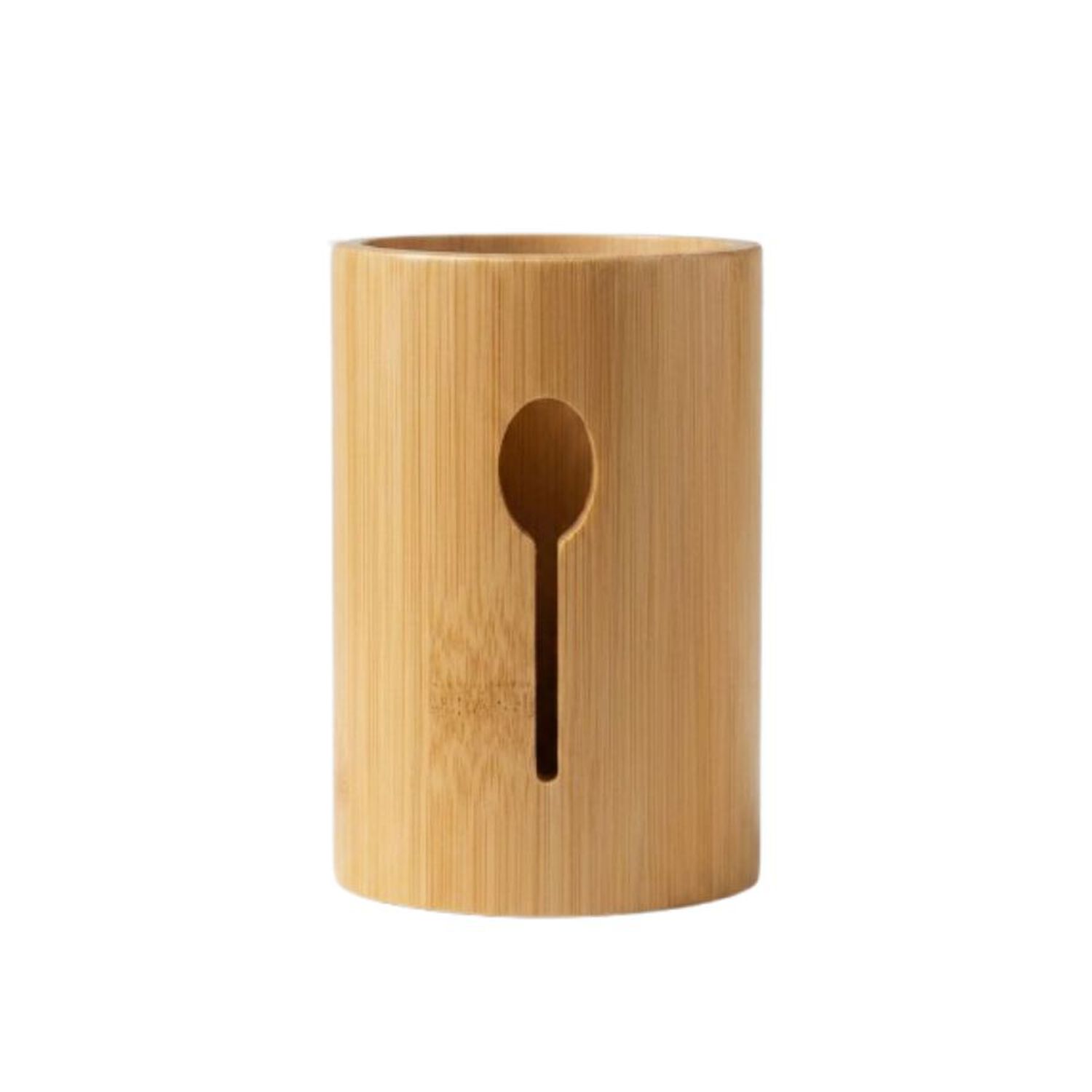 Organizador Cubiertos Madera Bambu Porta Servicios 13cm image number 0.0