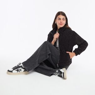 Polerón Chiporro Estampado Regular Cuello Alto Mujer Rolly Go