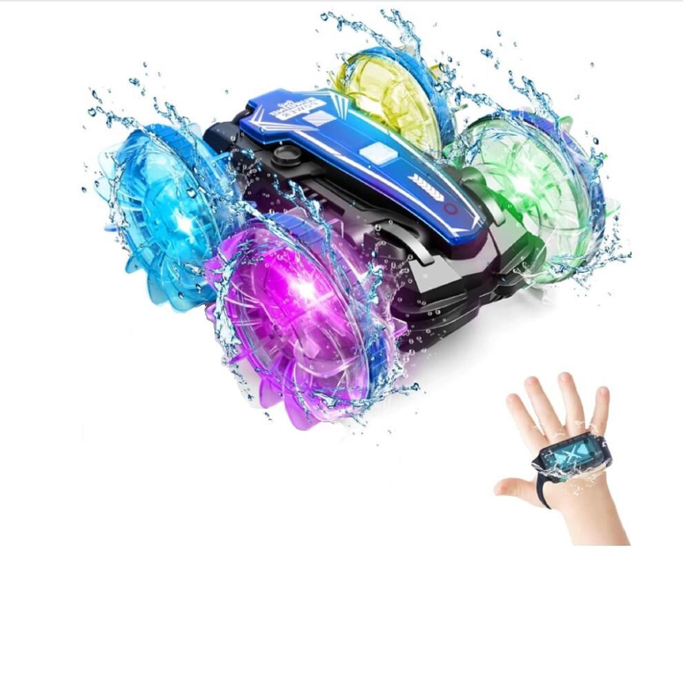 Auto Coche A Control Remoto Anfibio Y Tierra Todoterreno Led image number 2.0
