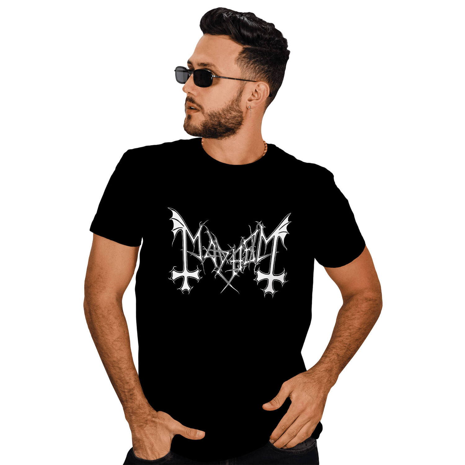 Polera Hombre Mayhem Metal Rock image number 0.0