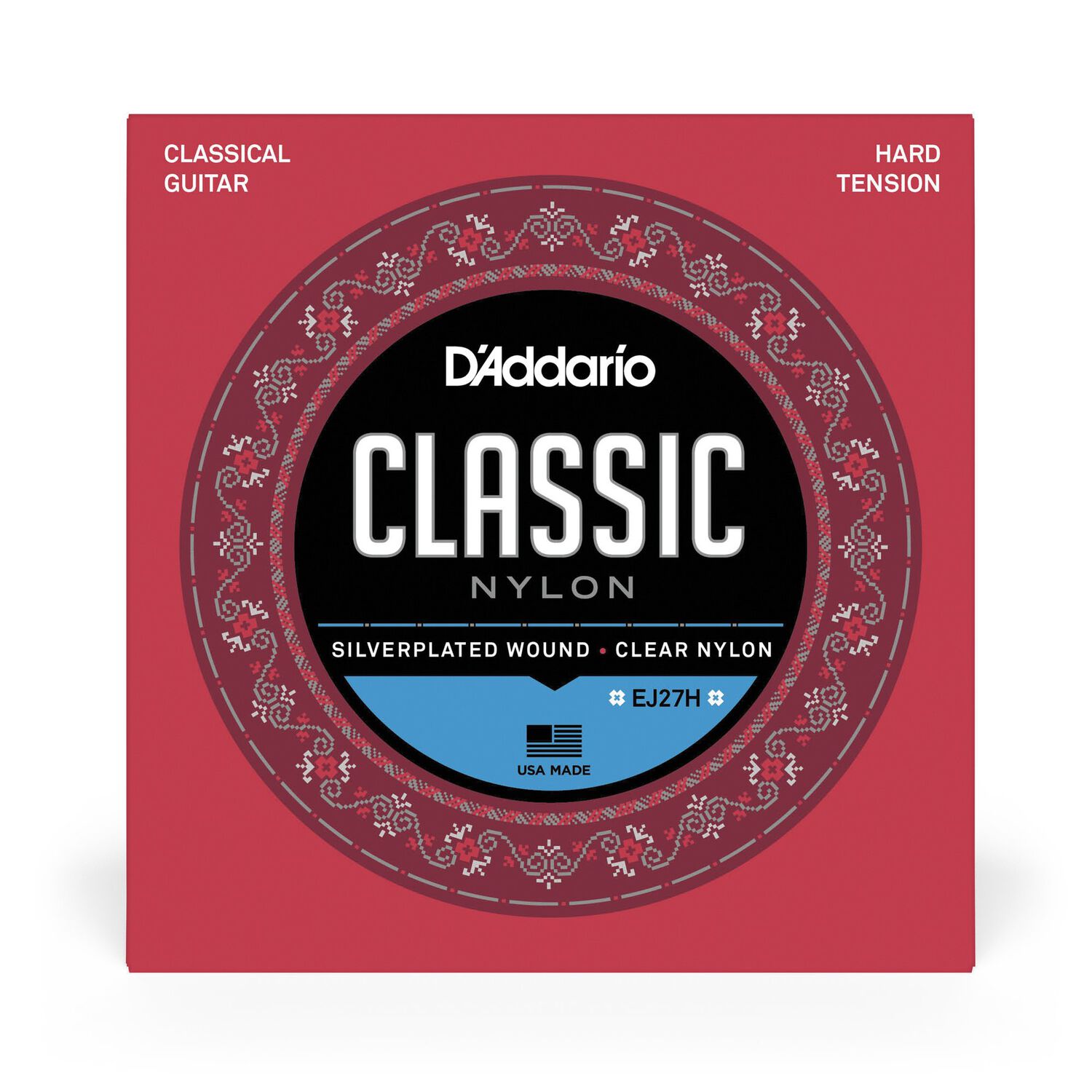 Set Cuerdas Guitarra Cl&aacute;sica Ej27h Hard Tension Daddario image number 1.0