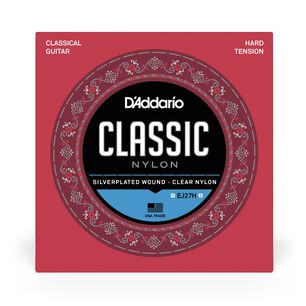 Set Cuerdas Guitarra Cl&aacute;sica Ej27h Hard Tension Daddario