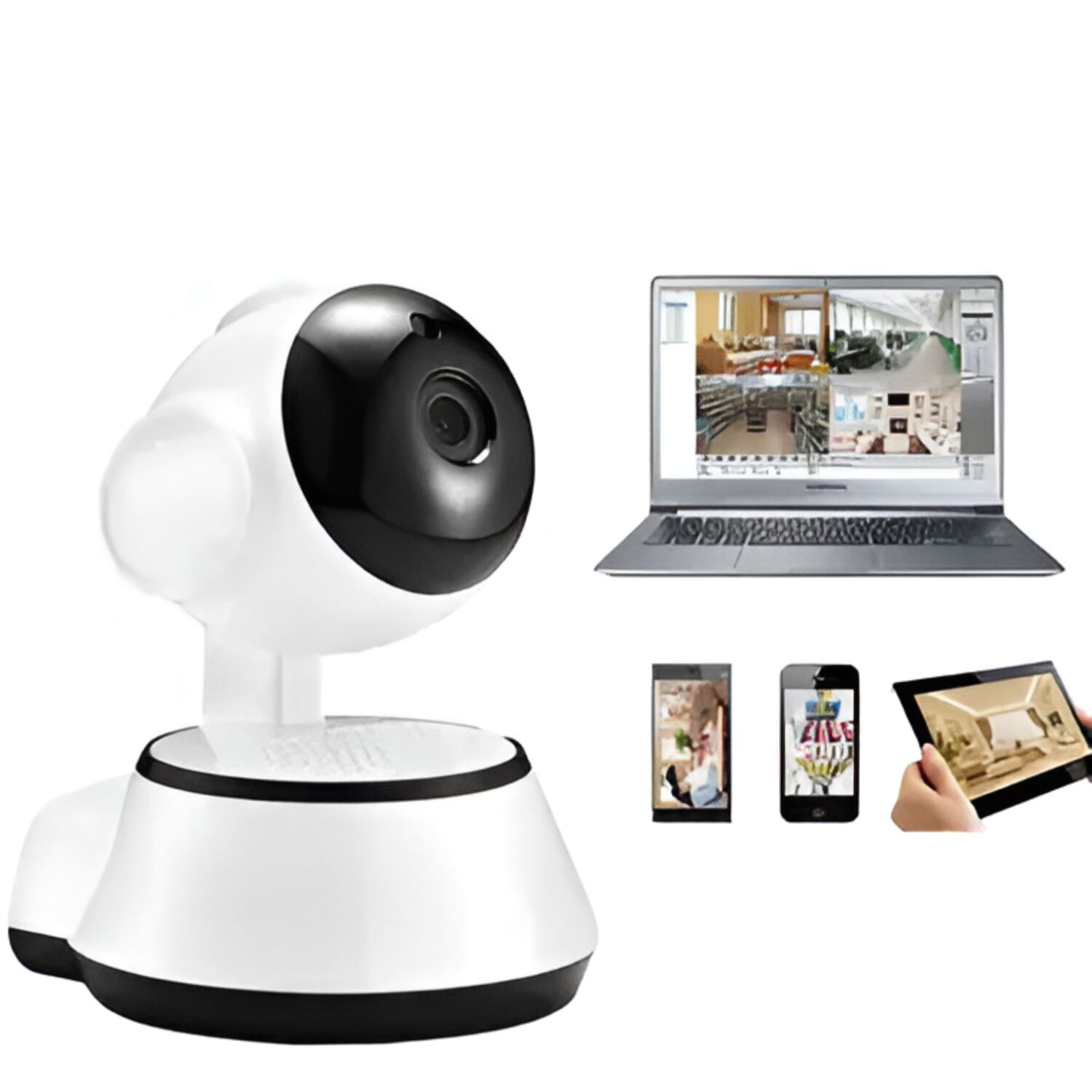 Camara Wifi Rotatoria 360&deg; Hd Robotica Ptz Interior W3860 image number 5.0