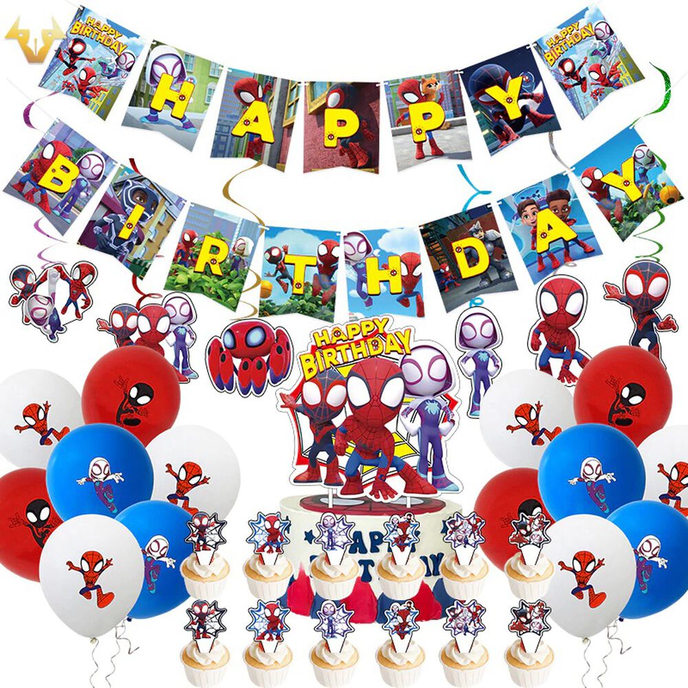 Pack Cumpleaños Spiderman Miles Morales Spiderverse image number 0.0