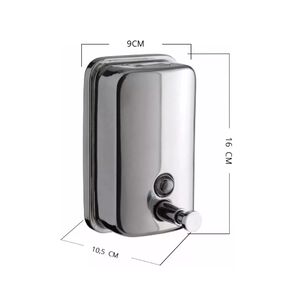 Dispensador Jabón Liquido Acero Inoxidable 500ml /plateado