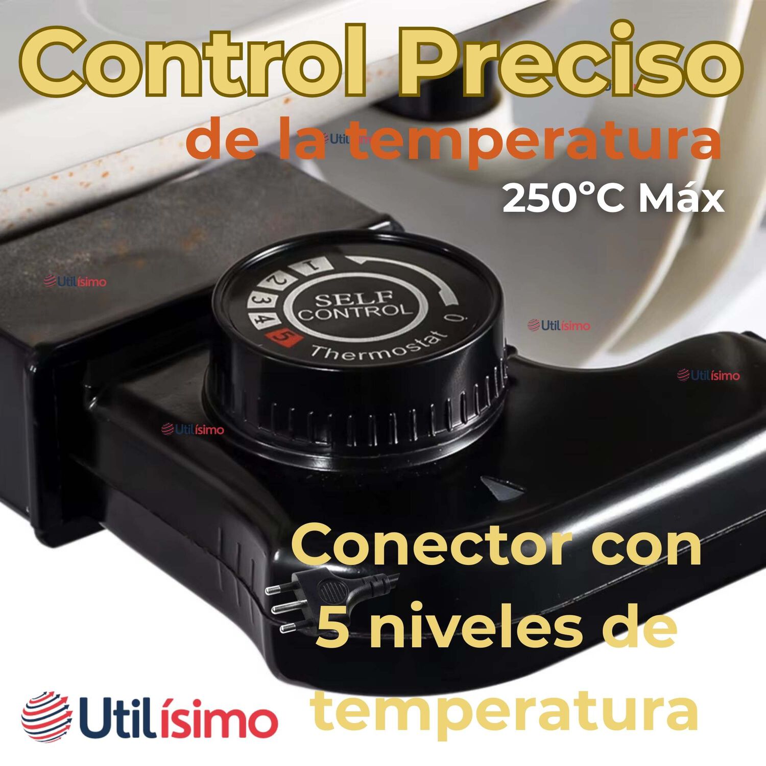 Sart&eacute;n El&eacute;ctrico Antiadherente Multifuncional 5 Litros 1200w De Potencia image number 6.0