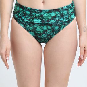 Bikini Calzón Pin Up Doble Uso Estampado Verde