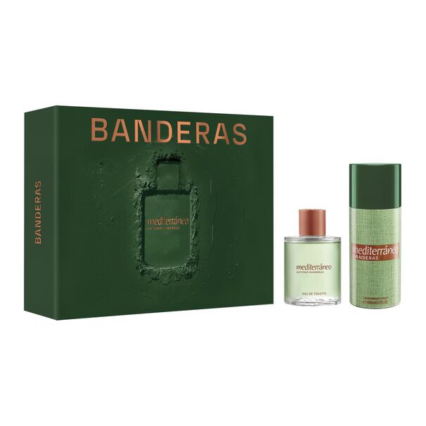 Estuche Banderas Hombre Mediterr&aacute;neo Eau De Toilette 100 Ml + 24h Desodorante Spray 150 Ml