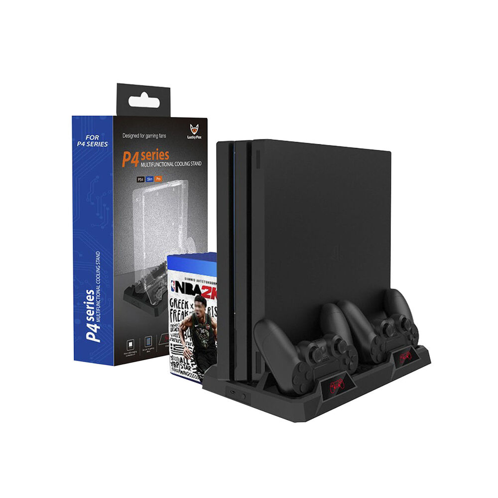 Base Multifuncional Led Compatible Con Ps4 Fat - Slim - Pro image number 2.0