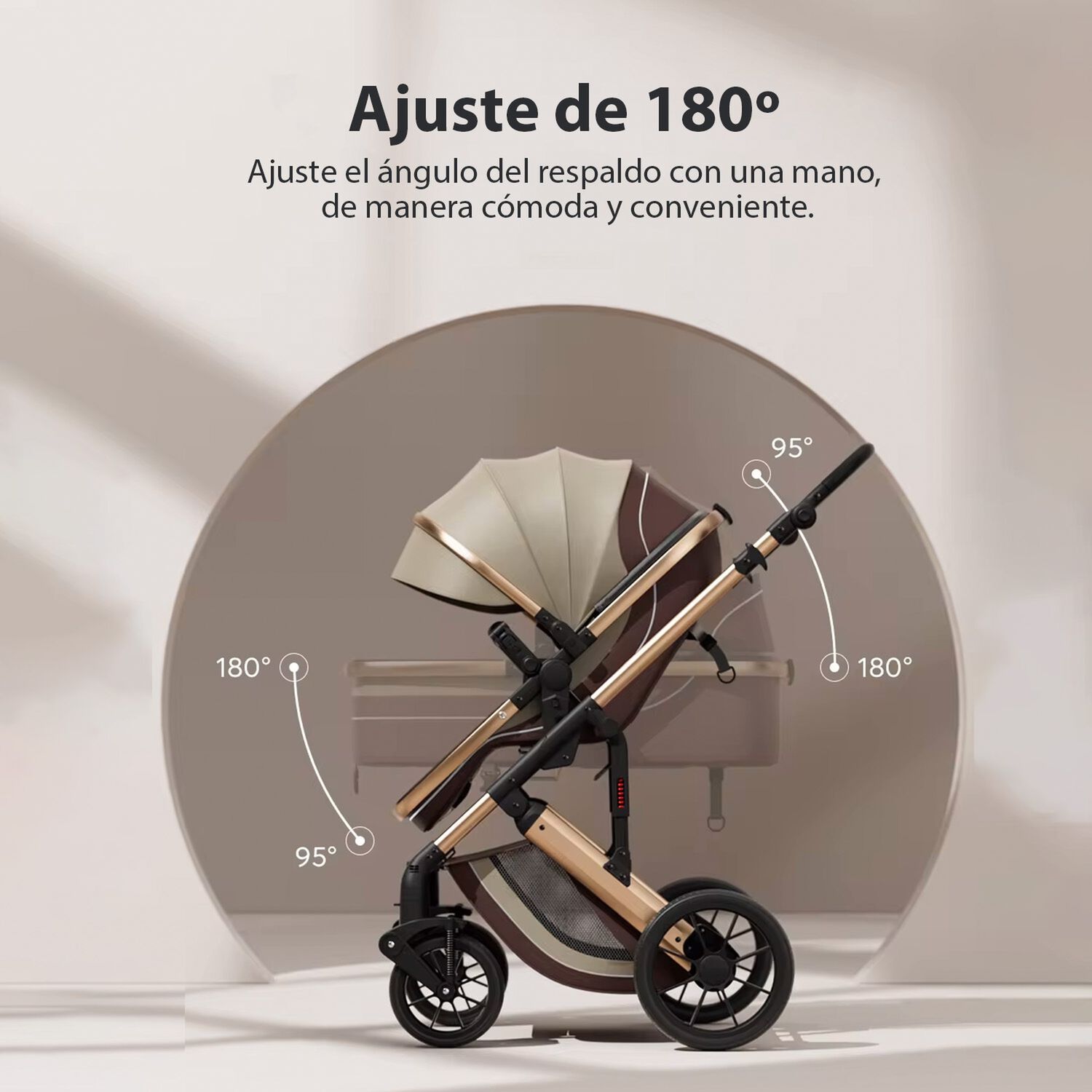 Coche Travel System Zion Negro image number 9.0