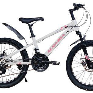 Bicicleta Aro 20 Mawida Con Freno Disco Y 21 Velocidades Blanco Rosado