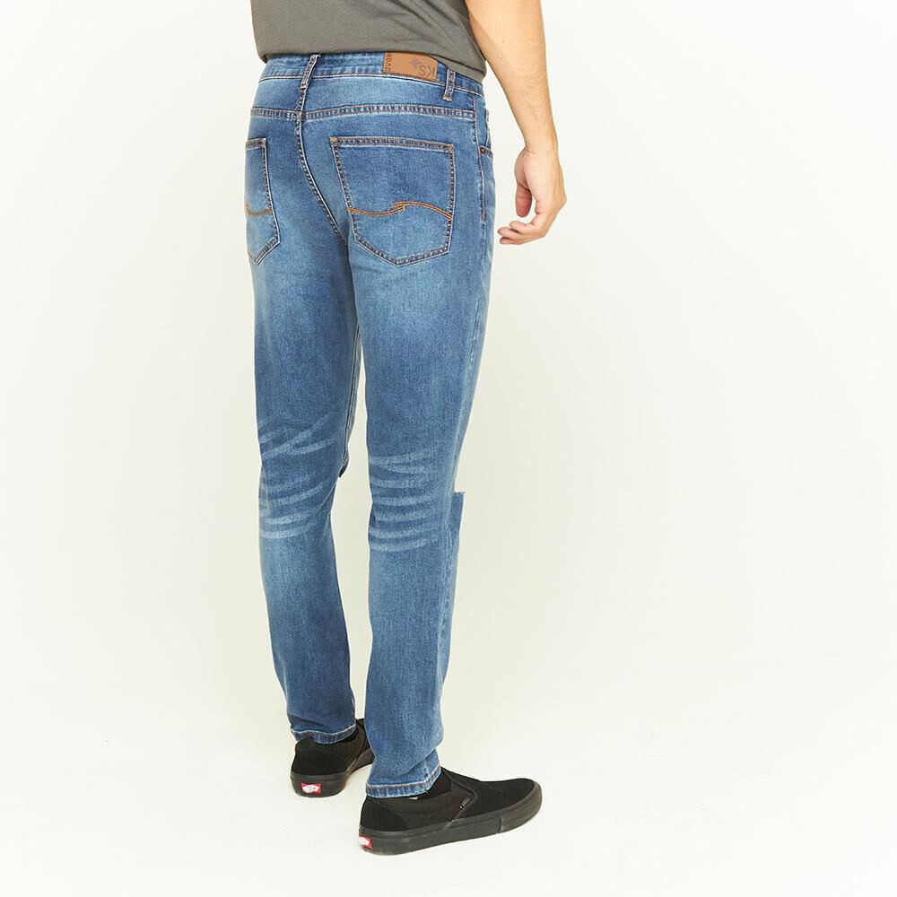 Jeans Tiro Medio Skinny Hombre Skuad image number 2.0