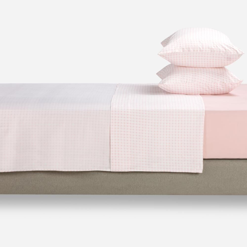 Juego De Sábanas Rosen Microfibra Grace Rose / 2 Plazas image number 0.0
