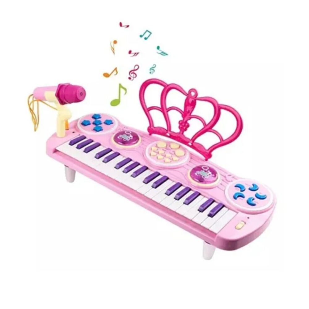 Teclado Piano Para Ni&ntilde;os Little Musician Rosa image number 1.0