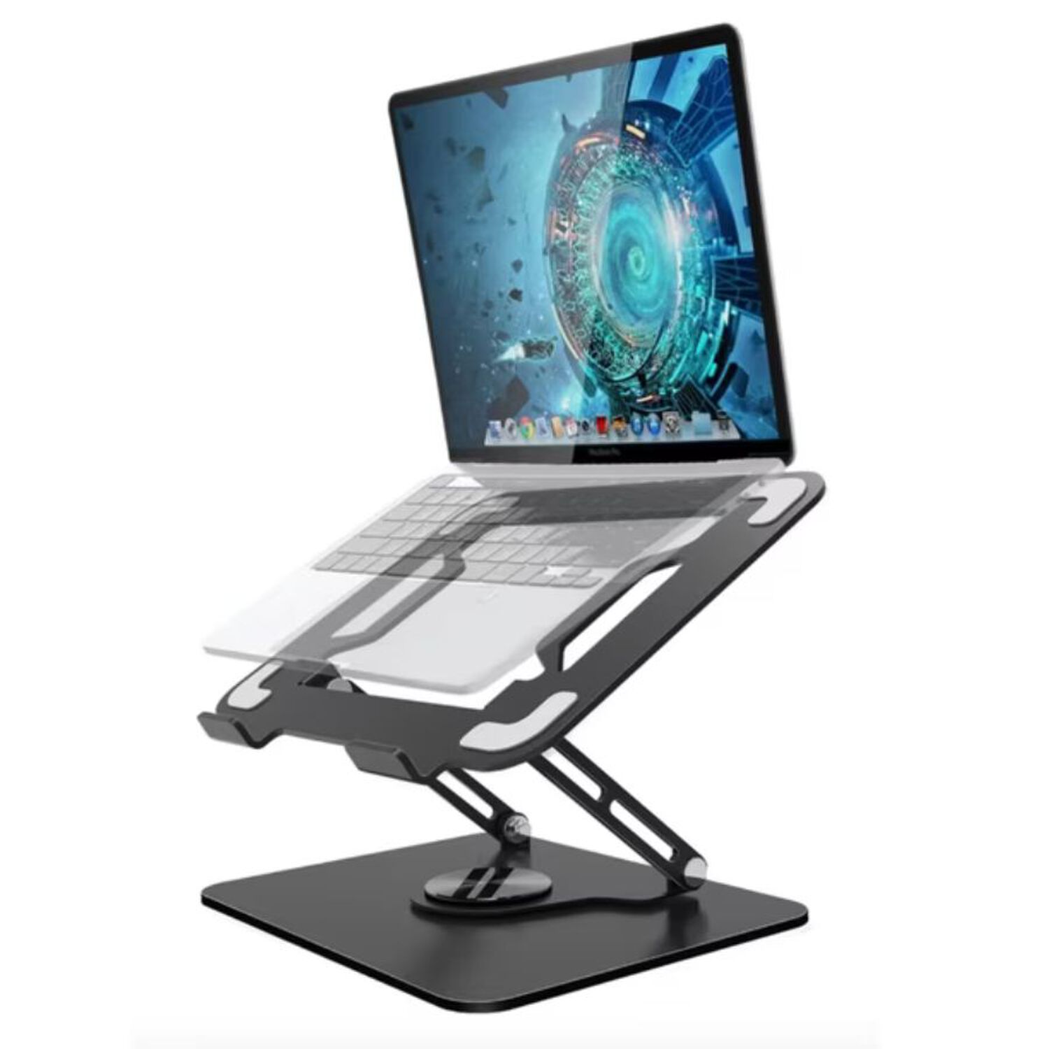 Soporte Notebook Giratorio 360 Ajustable Metalico image number 2.0