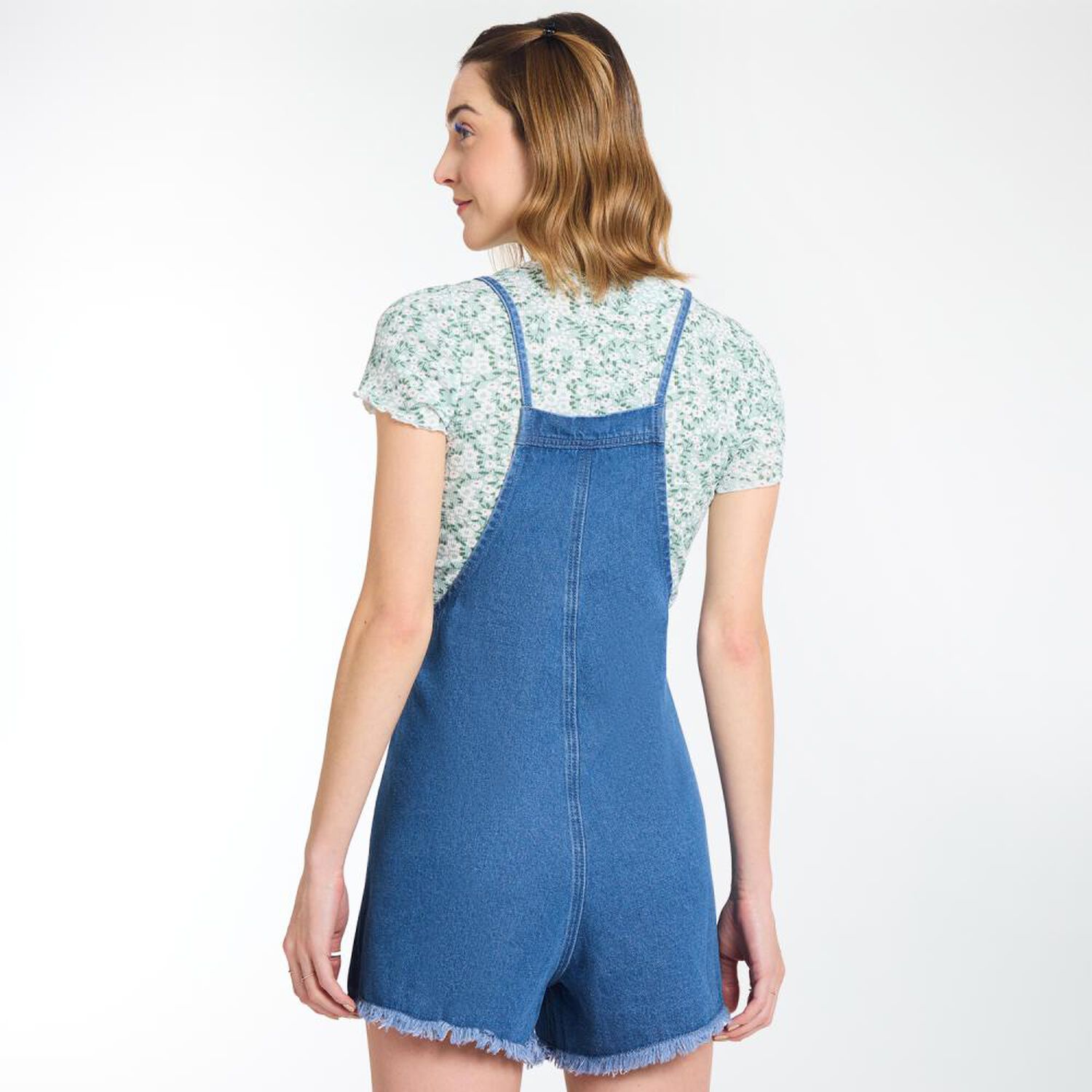 Enterito Corto Denim Tiro Medio Relax Mujer Freedom image number 3.0
