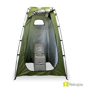 Baño Portátil + Caseta Y Ducha Solar 20l Verde Miglú