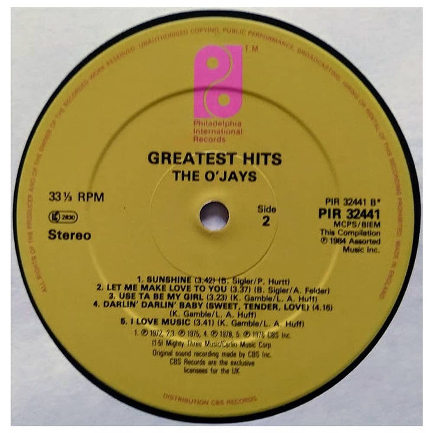 The O'jays - Greatest Hits | Vinilo Usado image number 3.0
