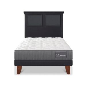 Cama Europea Cic Anatomic / 1.5 Plazas / Base Normal + Respaldo