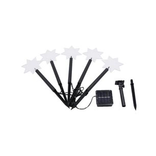 Pack 5 Estacas Luces Solares De Estrellas Para Exteriores