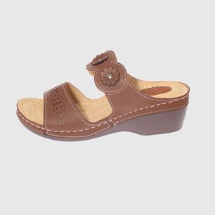 Sandalia Confort Caf&eacute; Modelo Italiano Art. 5ask73323brown