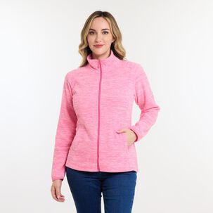 Polerón Básico Melange Cuello Redondo Mujer Geeps Polerón Básico Melange Cuello Redondo Mujer Geeps