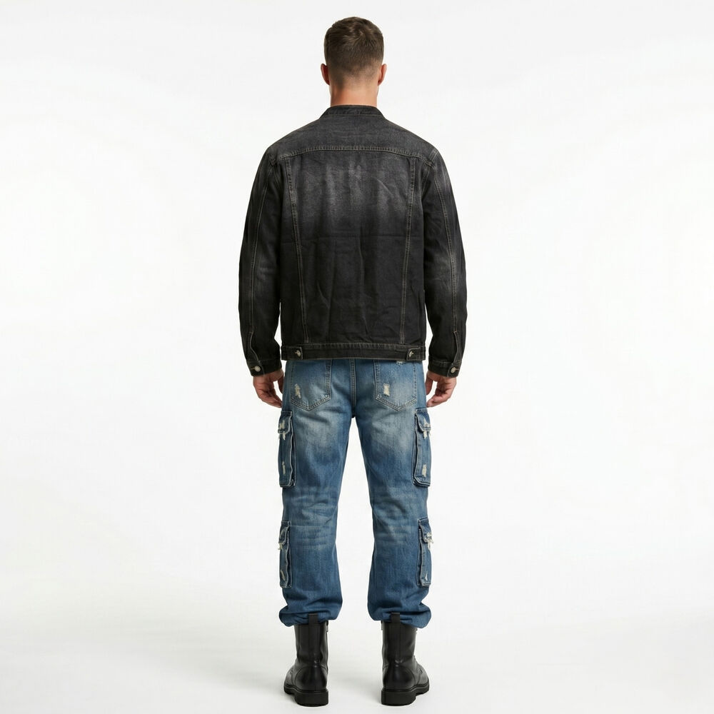 Chaqueta Mezclilla Denim Mao Hombre Orion image number 2.0