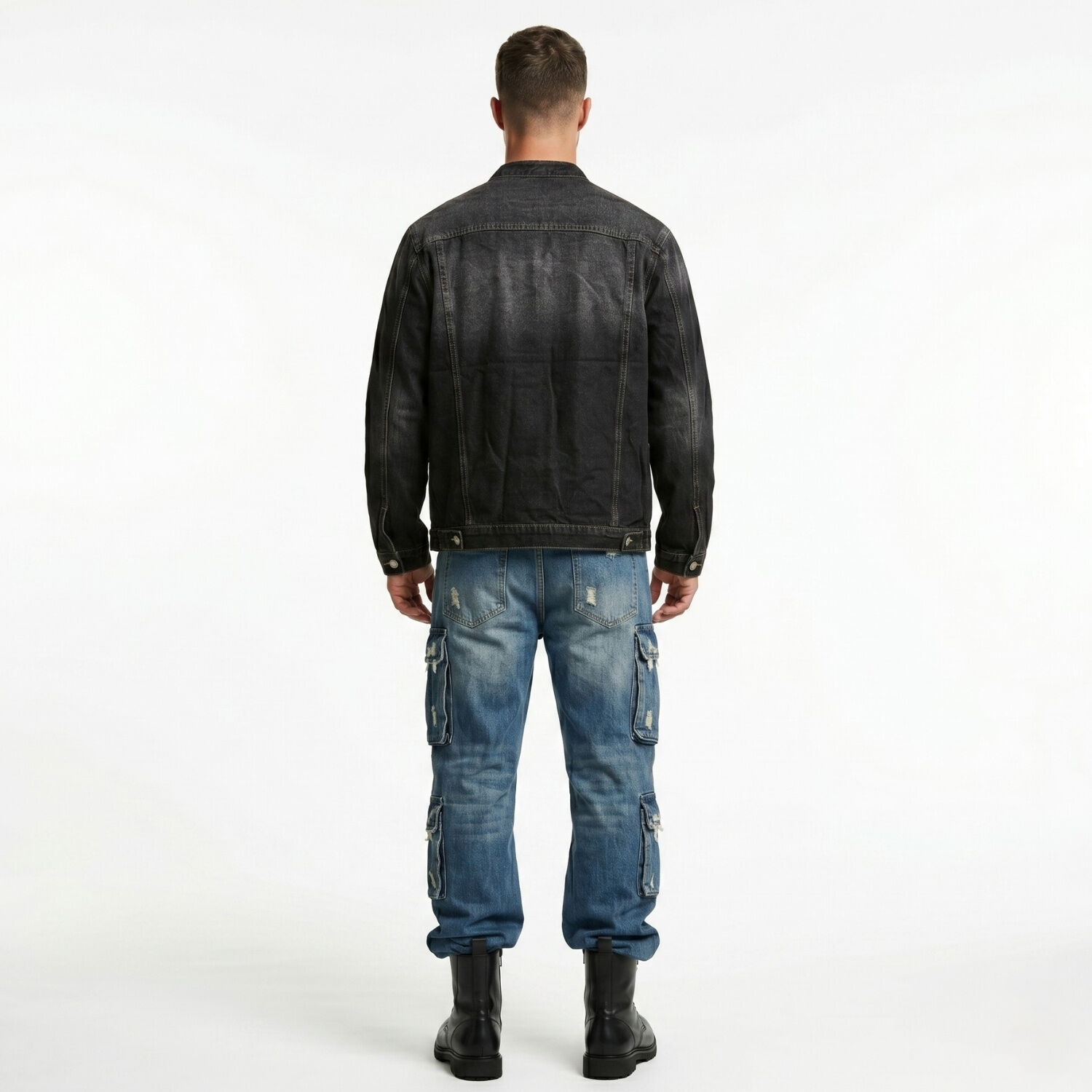 Chaqueta Mezclilla Denim Mao Hombre Orion image number 2.0