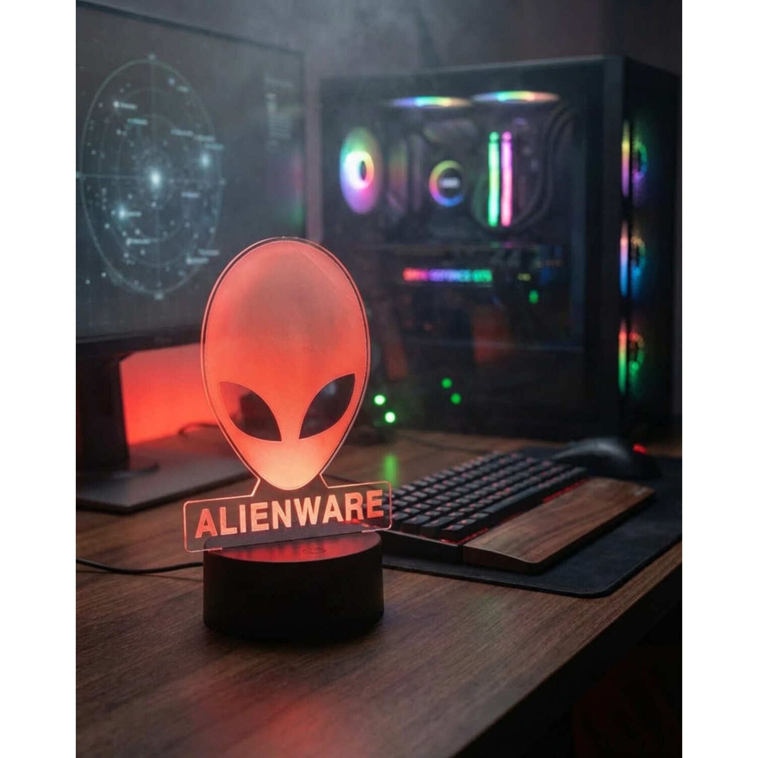 Lampara 3d De Alienware Multicolor image number 5.0