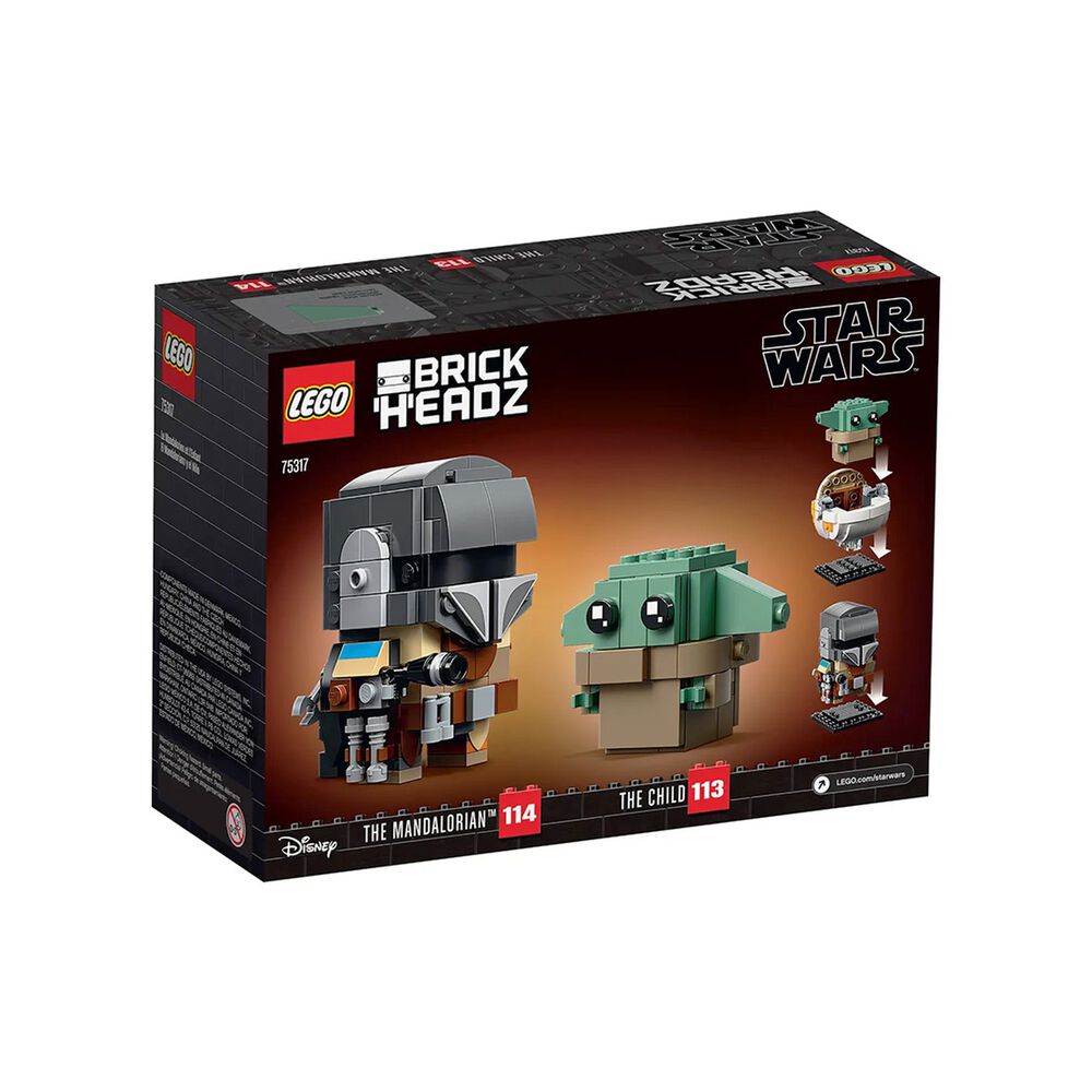 Lego Brickheadz - The Mandalorian Y The Child - 75317 image number 10.0