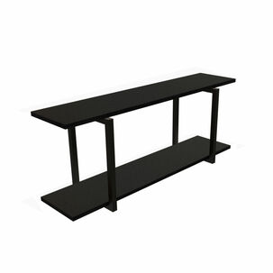 Repisa Dise&ntilde;o Industrial 2 Tablas 90x20cm Negro Brasforma