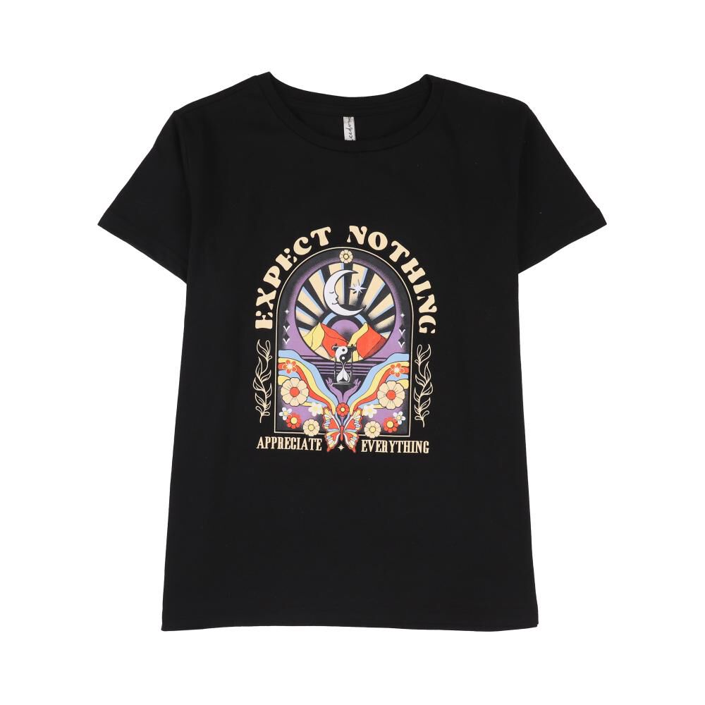 Polera Estampada Manga Corta Cuello Redondo Mujer Freedom image number 0.0