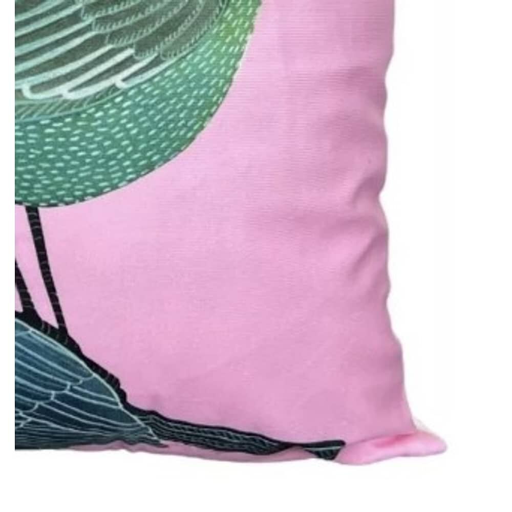 Funda Para Coj&iacute;n Felpa Dise&ntilde;o Estampado Aves 45x45cm image number 1.0
