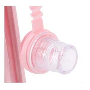 Botella Molde Para Hacer Hielo Redondo Port&aacute;til 2 En 1 Rosa
