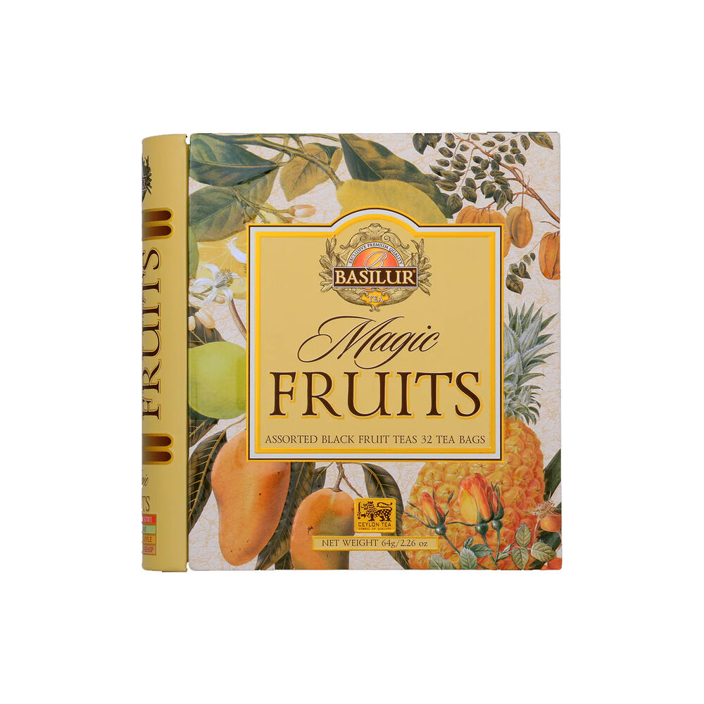 Te Negro Frutal Surtido Basilur Libro Magic Fruits 32 Bolsas. image number 1.0