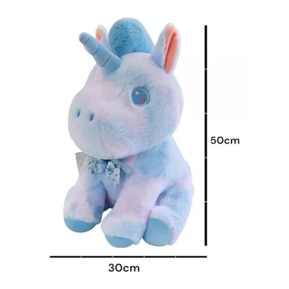 Juguete De Peluche Unicornio Pony Celeste 35cm Infantil image number 2.0