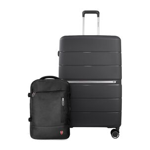 Pack Maleta Grande 23kg + Mochila Viral De Viaje Con Usb Swiss Bag