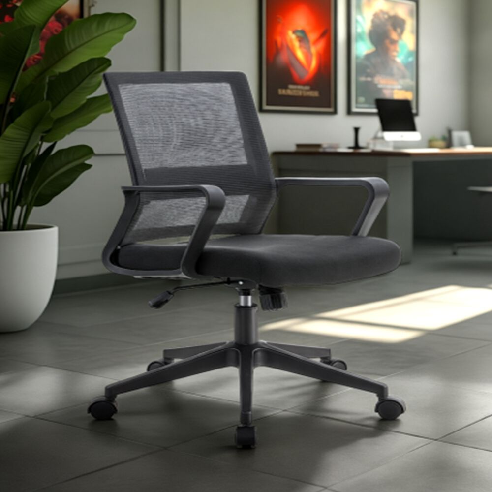 Silla De Oficina Ejecutiva Paris Ergonomica Color Negro Bm-698 Arthome image number 2.0