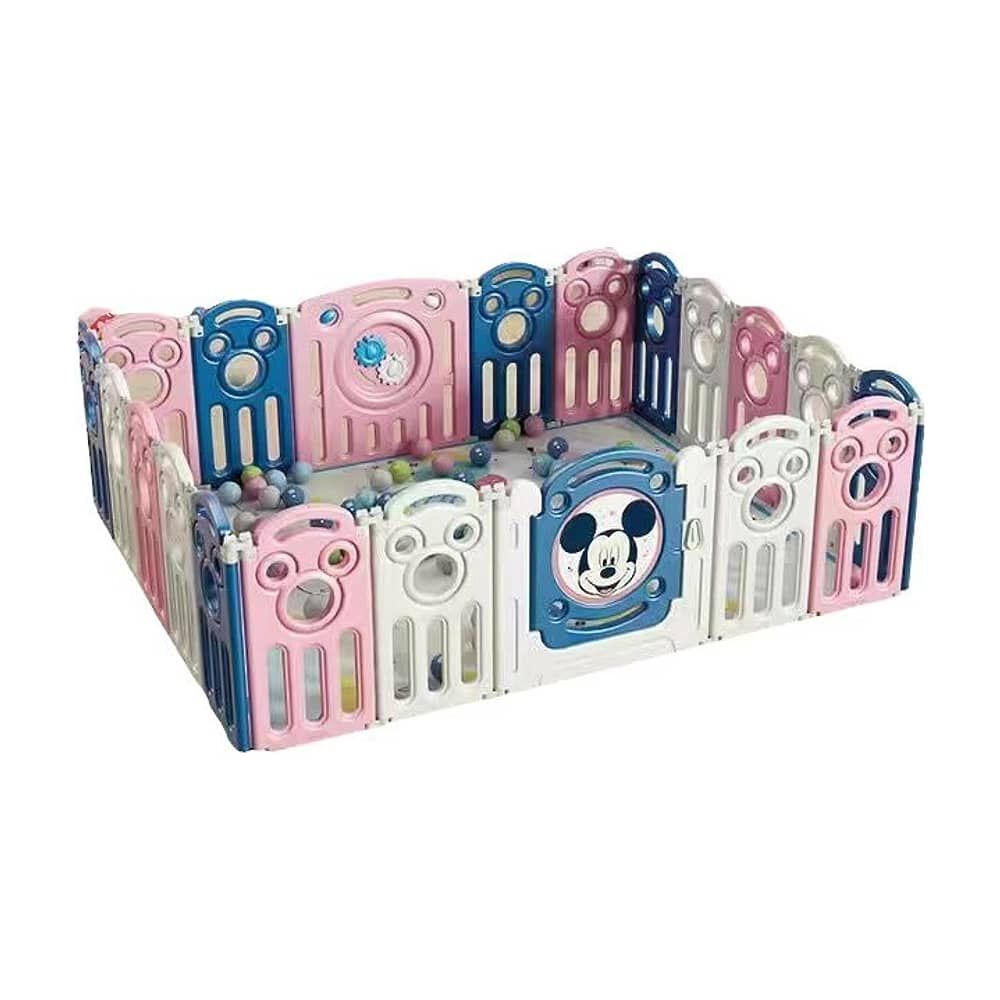 Corral 1.5*1.8m Rosado Con Alfombra Lubabycas image number 0.0