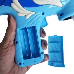 Pistola Lanza Burbujas Pez Juguete Aire Libre Ni&ntilde;os +liquido