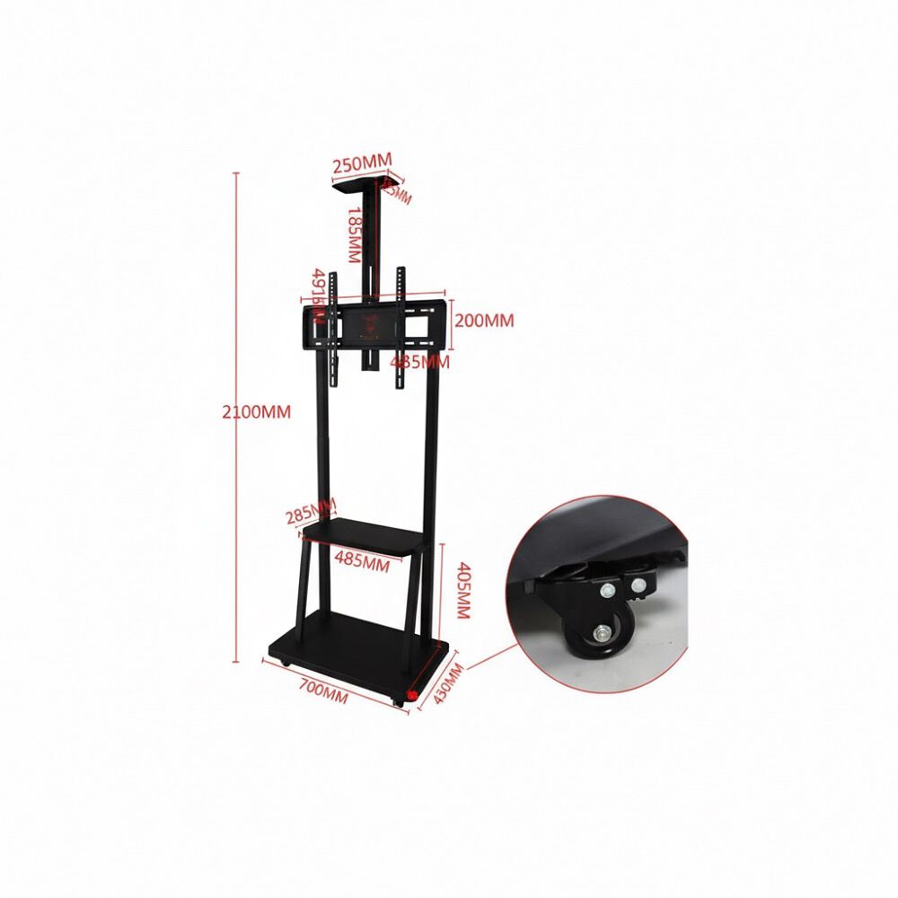 Soporte Tv Base Pedestal Con Ruedas Monitor 32 A 72p 210cm image number 8.0