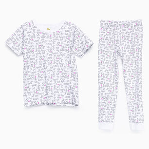 Pijama Blanco Love Algod&oacute;n Peruano