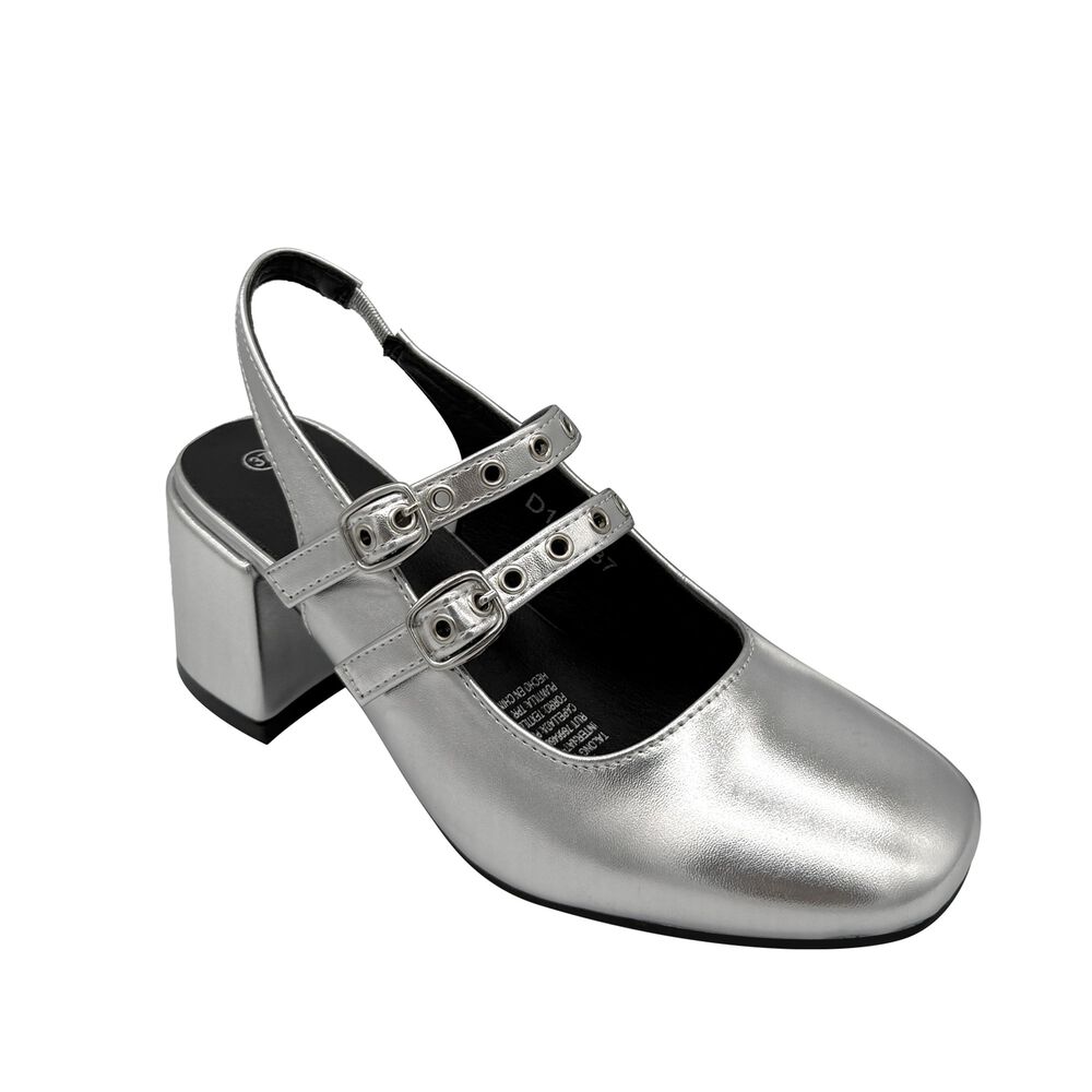 Zapato Para Mujer Con Correas Plateado Danicolle image number 2.0
