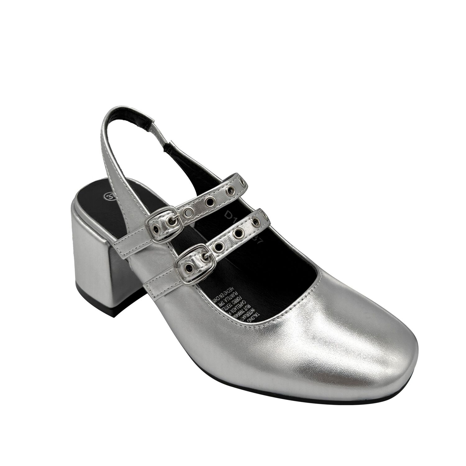 Zapato Para Mujer Con Correas Plateado Danicolle image number 2.0