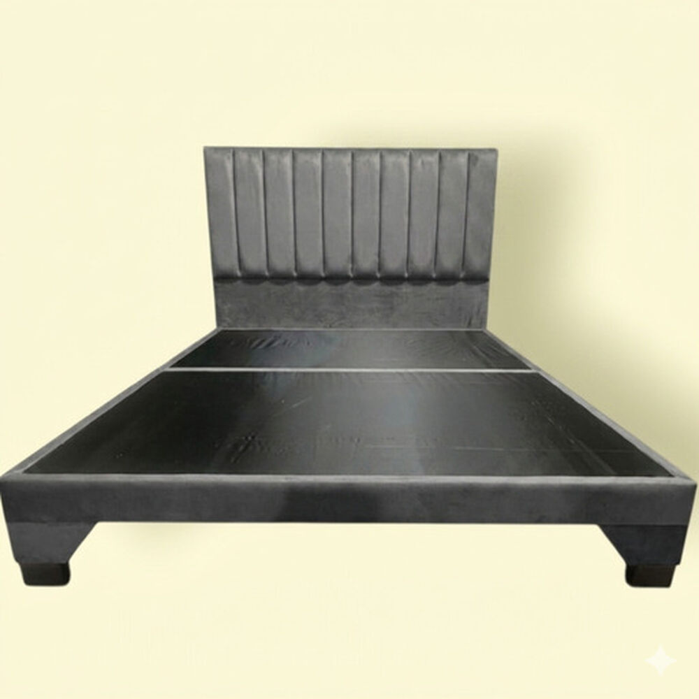 Cama Marvella 2 Plazas Sin Colchon Gris image number 2.0