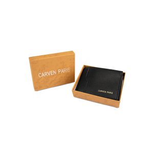 Billetera Hombre Dante Negra Con Monedero Carven Paris