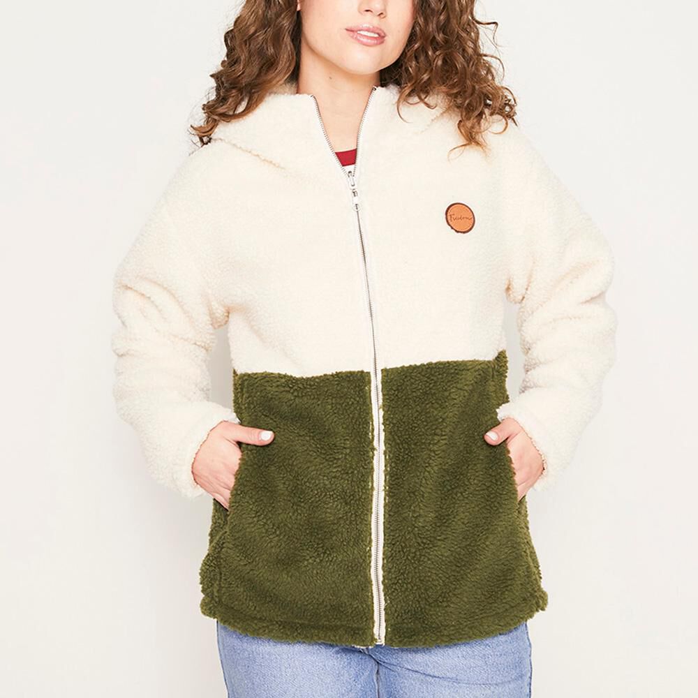 Chaqueta Reversible Sherpa Peludo Con Capucha Mujer Freedom image number 0.0